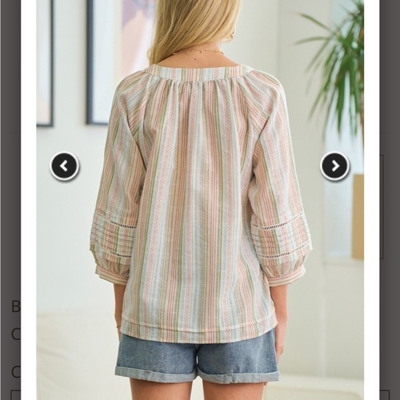 Doe & Rae CUT FINISH TRIM DETAILED BLOUSON BLOUSE - Picture 4 of 8